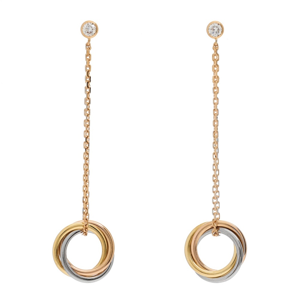 Cartier trinity dangle earrings